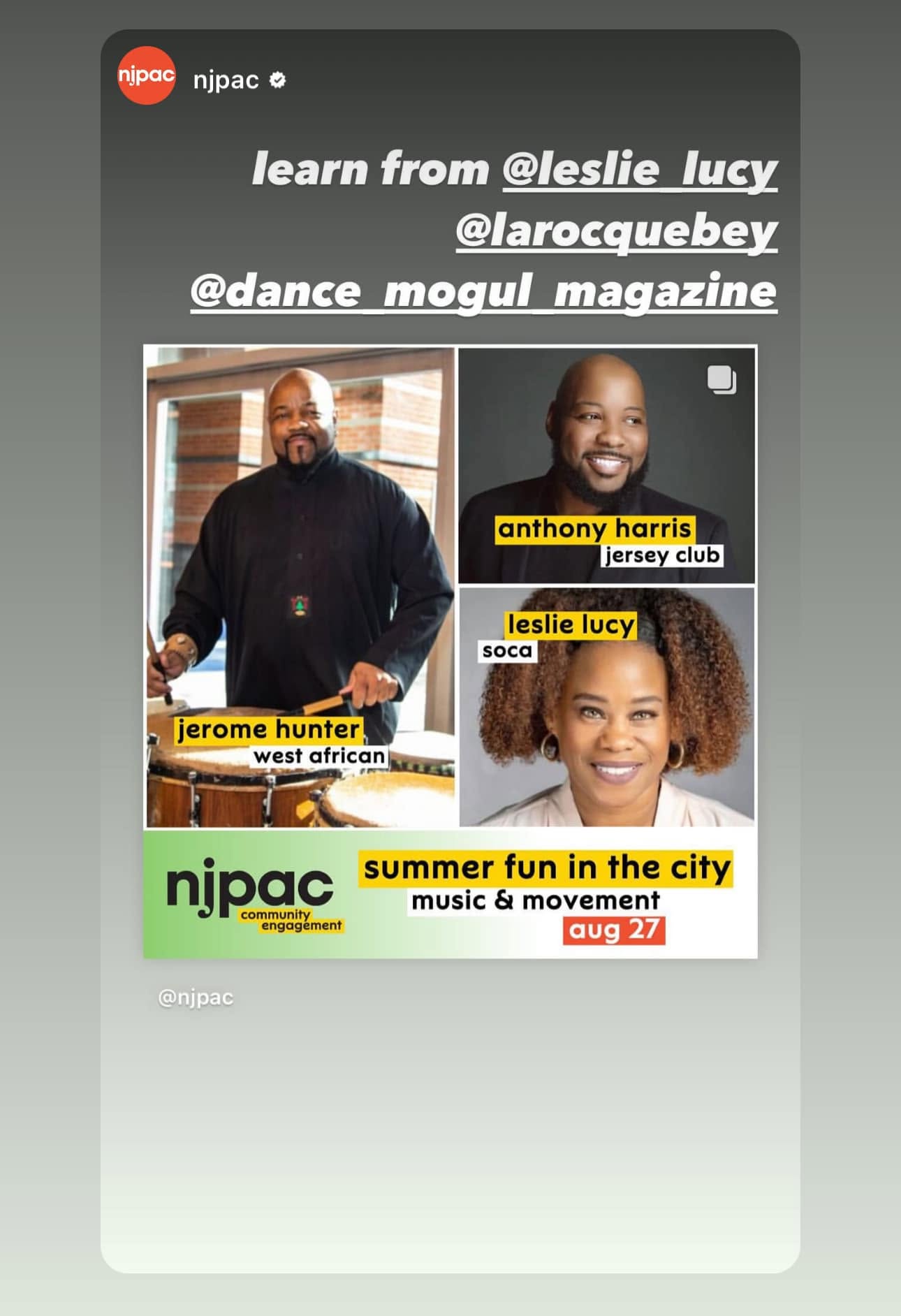 Photograph filed as Anthony Harris at NJPAC.