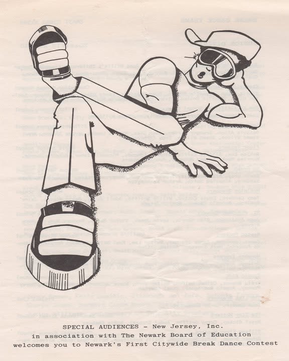 Flyer filed as Newark break-dance contest.